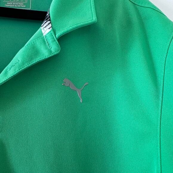 Puma Golf Polo Shirt - Youth Large - green - Picture 2 of 3